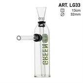 Greenline Mini Glas Bong H13cm Ø32mm
